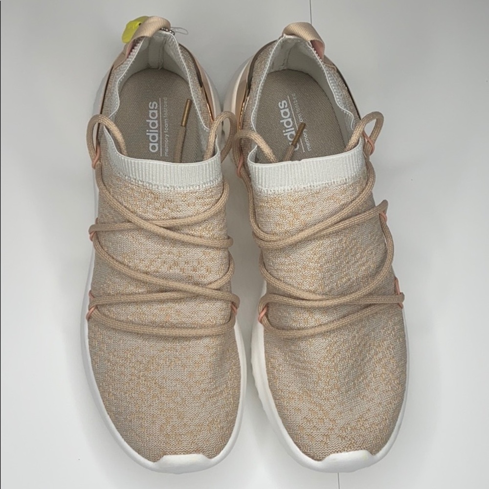 Adidas NWT running shoes rose gold memory foam